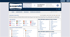 Desktop Screenshot of es.soccerwiki.org